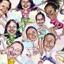 Dance Class Caricatures